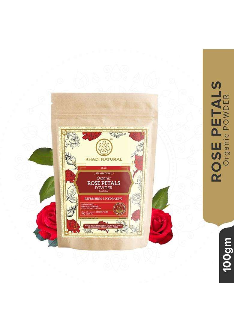 Khadi Natural Sandal & Rose Face Pack 50g Each (Pack of 2) | Natural Herbal Care | Herbal Face Pack for Oil Control & Fresh Looking Skin - Indya