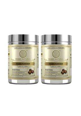 Khadi Natural Organic Reetha Powder For All Hair Types (300 g), 1 Count