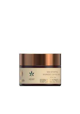 SoulTree Hemp Skin Detoxifying Ayurvedic Clay Face Mask 50g | Authentic Traditional Formula