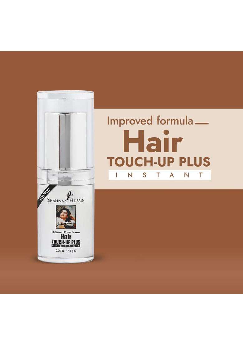 Shahnaz Herbals Instant Hair Touch-Up Plus 7.5g | Root Touch Up | Brown - Indya