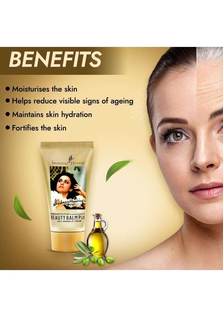 Shahnaz Herbals Beauty Balm Plus 40g | Anti-Wrinkle Cream - Indya