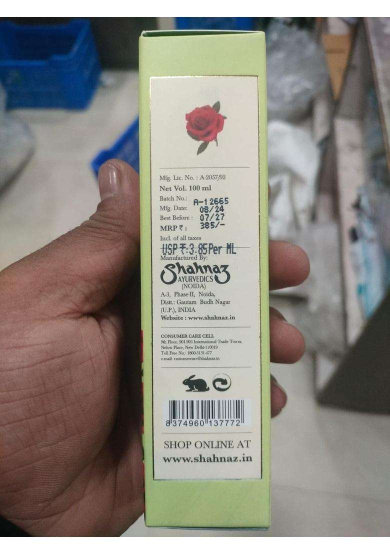 Shahnaz Herbals Sharose Premium Skin Toner 100 ml - Indya