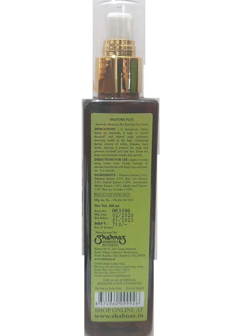 Shahnaz Herbals Shatone Plus Herbal Scalp Tonic 200 ml, Cream | Natural Herbal Care - Indya