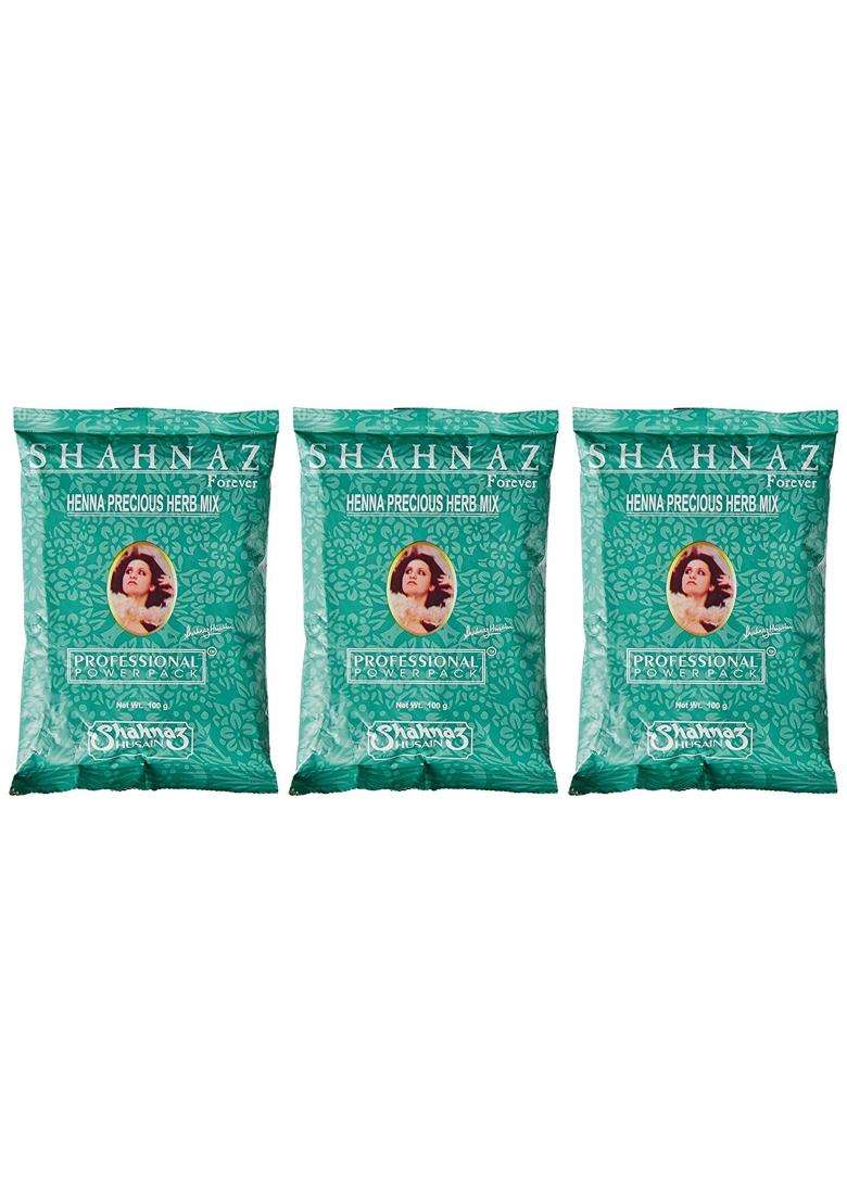 Shahnaz Herbals Henna Precious Herb Mix, 100g (Combo Pack 3), Black (Pack of 2) - Indya
