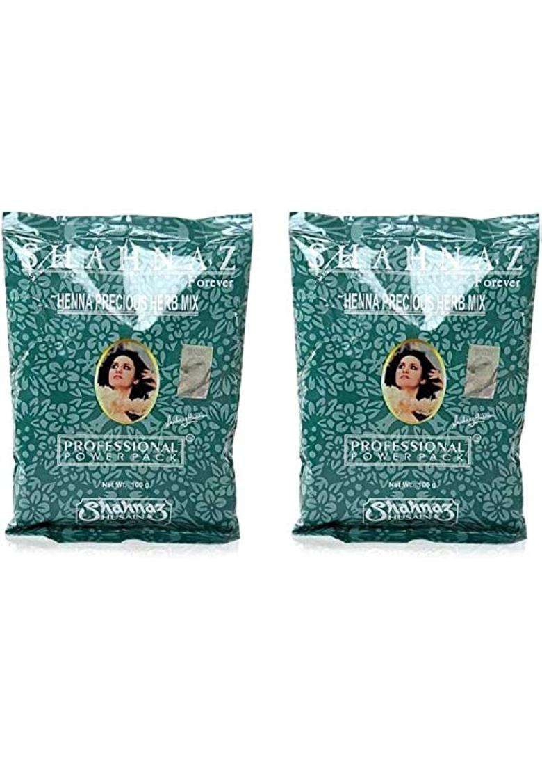 Shahnaz Herbals Henna Precious Herb Mix (200 ml) (Pack of 2) | Green - Indya