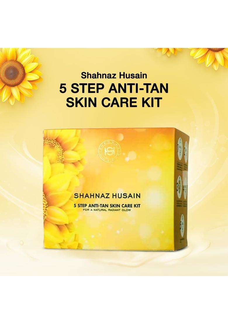 Shahnaz Herbals 5 Step Anti-Tan Skin Care Facial Kit 50g - Indya