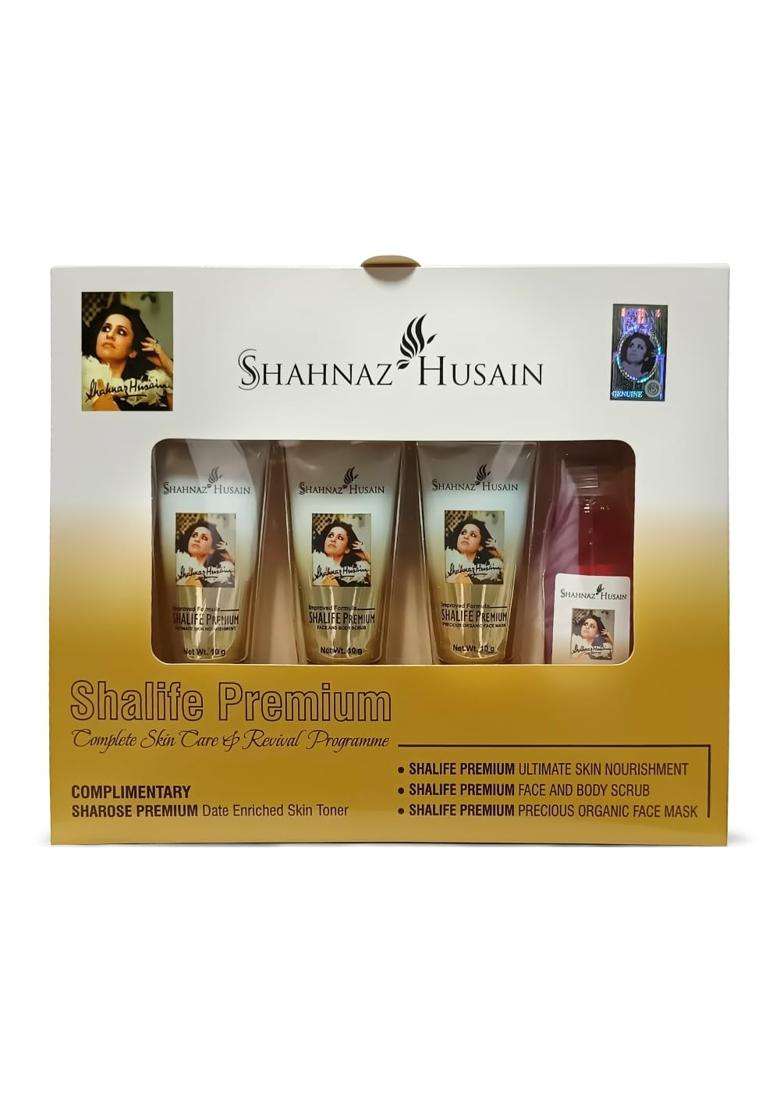 Shahnaz Herbals Shalife Premium Complete Skin Care & Revival Program (Mini Kit) 30g + 15 ml. Sharose Premium (Complimentary) - Indya