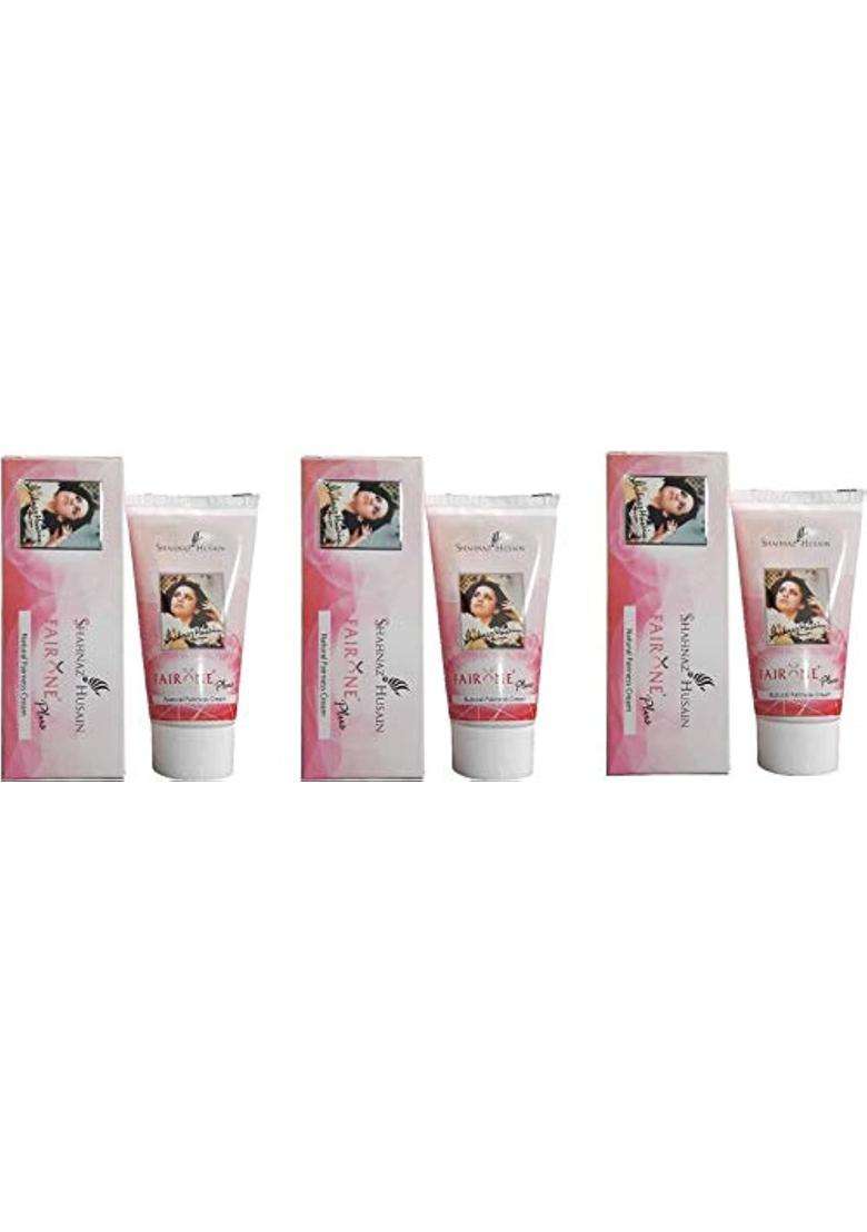 Shahnaz Herbals Fair One Plus Natural Fairness Cream, cucumber, 50 g (Pack of 3) - Indya