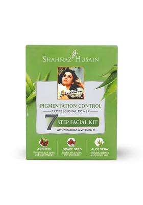 Shahnaz Herbals Professional Power 7 Step Facial Kit for Glowing Skin, Anti-Aging & Deep Cleansing, 63g