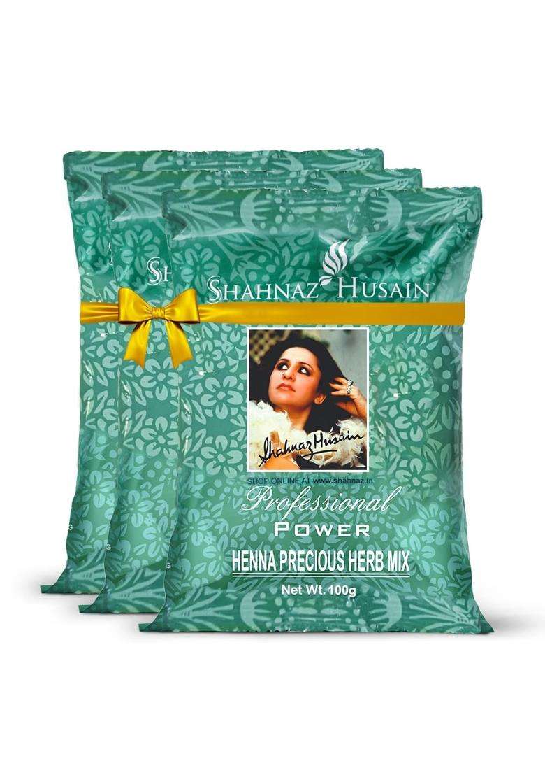 Shahnaz Herbals Henna Herb Mix (100 g x3) | Black - Indya