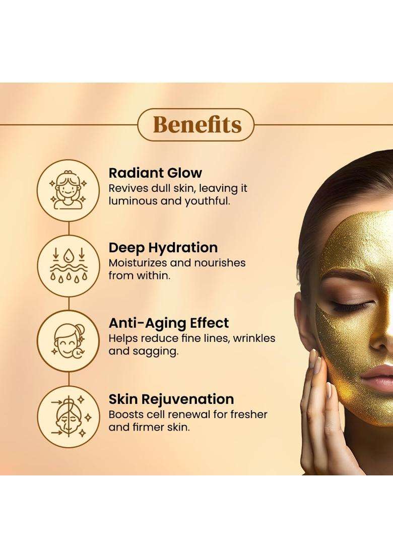 Shahnaz Herbals Gold Facial Kit (Mini), 40g+15 ml, 5 Count (C2I_INV_B00F92PSFG_R) - Indya