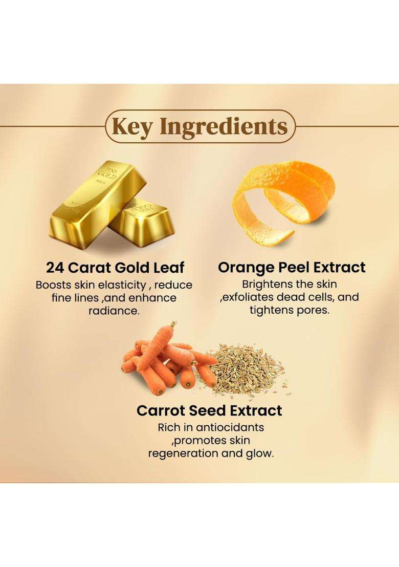 Shahnaz Herbals Gold Facial Kit (Mini), 40g+15 ml, 5 Count (C2I_INV_B00F92PSFG_R) - Indya