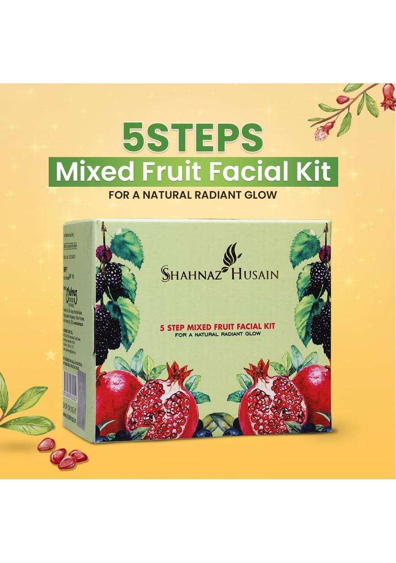 Shahnaz Herbals 5 Step Mixed Fruit Facial Kit 50 g - Indya