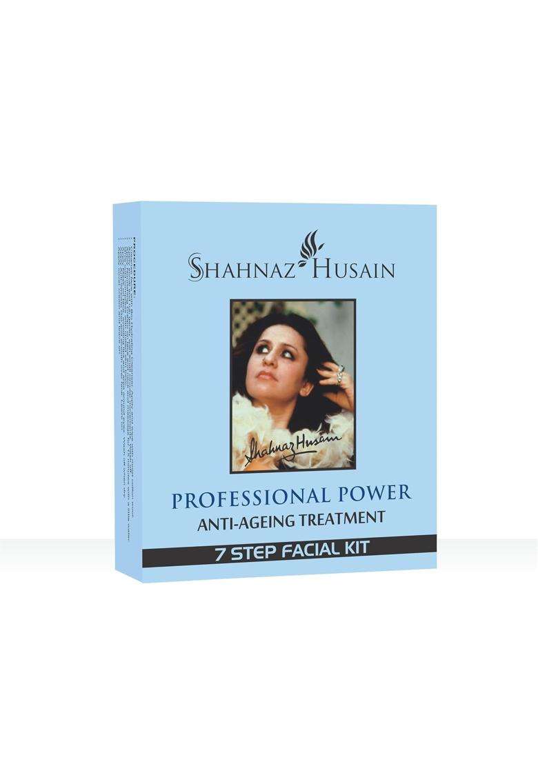 Shahnaz Herbals Professional Power Anti-Ageing Treatment (48g+15 ml) | 7 Step Facial Kit - Indya