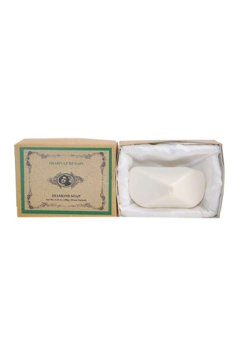 Shahnaz Herbals Vedic Solutions Diamond Soap, Cream, 150 g - Indya