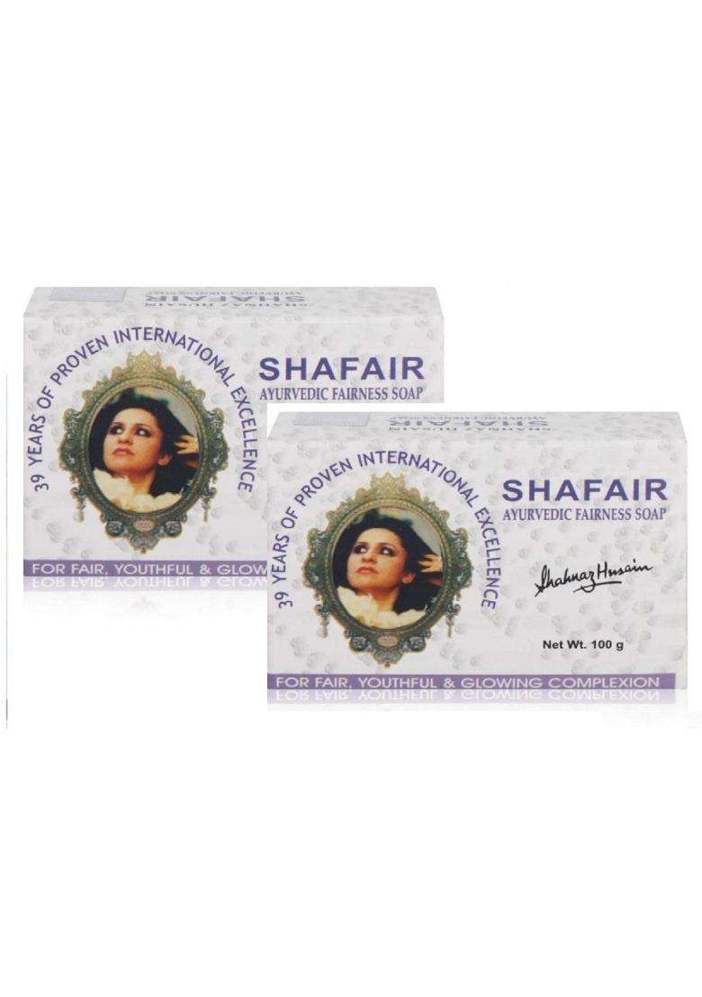 Shahnaz Herbals Shafair Ayurvedic Fairness Soap, 100g (Pack of 2) | Authentic Traditional Formula - Indya