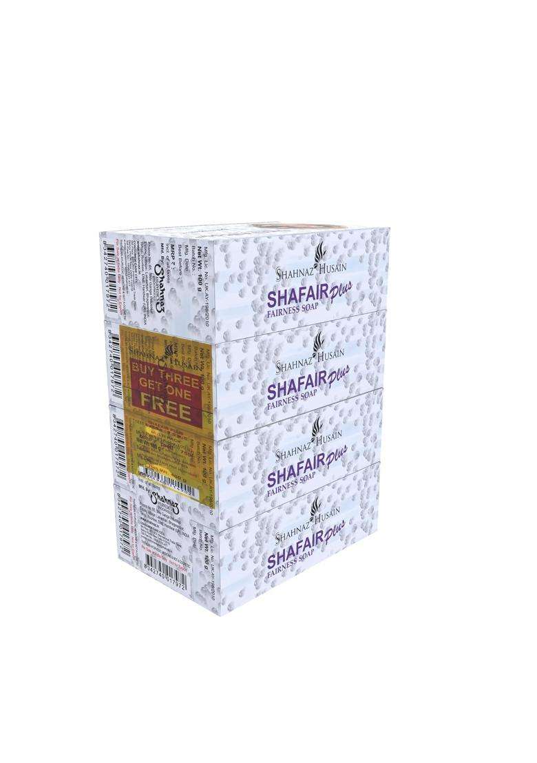 Shahnaz Herbals Shafair Ayurvedic Fairness Soap, 100 g (Pack of 4) | Authentic Traditional Formula - Indya