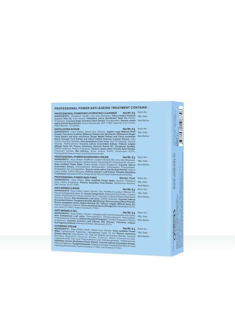 Shahnaz Herbals Powder Anti 8 g | Ageing Treatment 7 Step Facial Kit (7 X 8 g) (56 g) - Indya