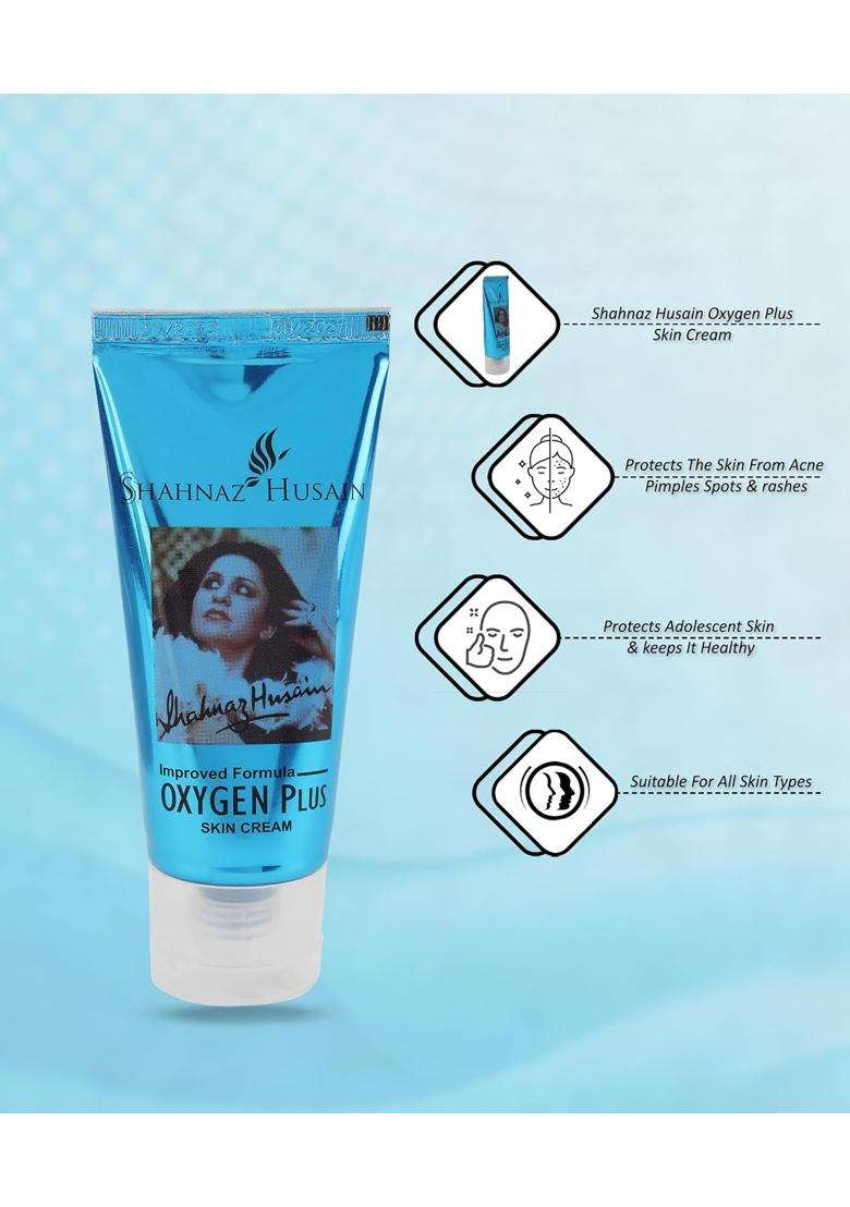 Shahnaz Herbals Oxygen Plus Skin Cream, Cucumber, 50 g - Indya