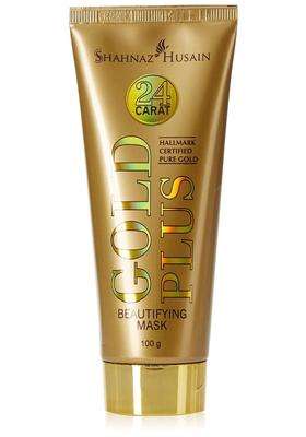 Shahnaz Herbals Gold Plus Beautifying Mask 100g | 100g and Tulsi Neem Face Wash | 50g