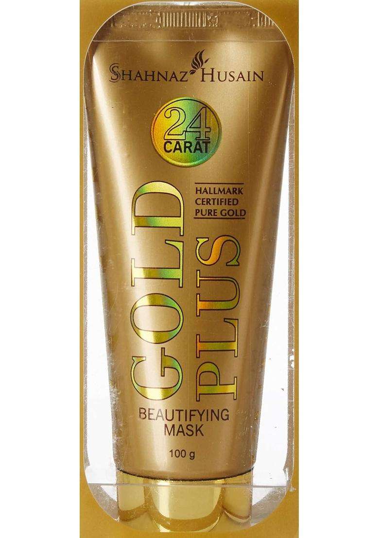 Shahnaz Herbals Gold Plus Beautifying Mask 100g | 100g and Tulsi Neem Face Wash | 50g - Indya