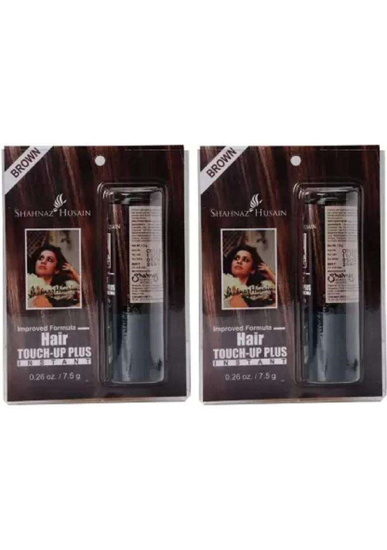 Shahnaz Herbals Touch Up Plus Hair Color (Brown) (Pack of 2) - Indya
