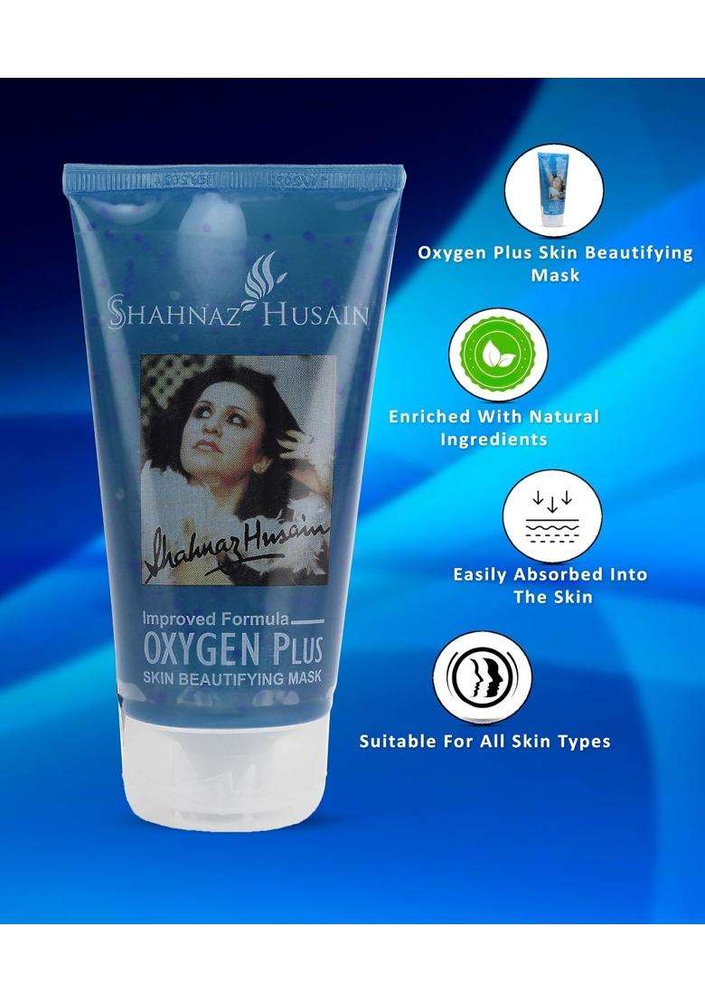 Shahnaz Herbals Oxygen Plus Skin Beautifying Mask, 150 g - Indya