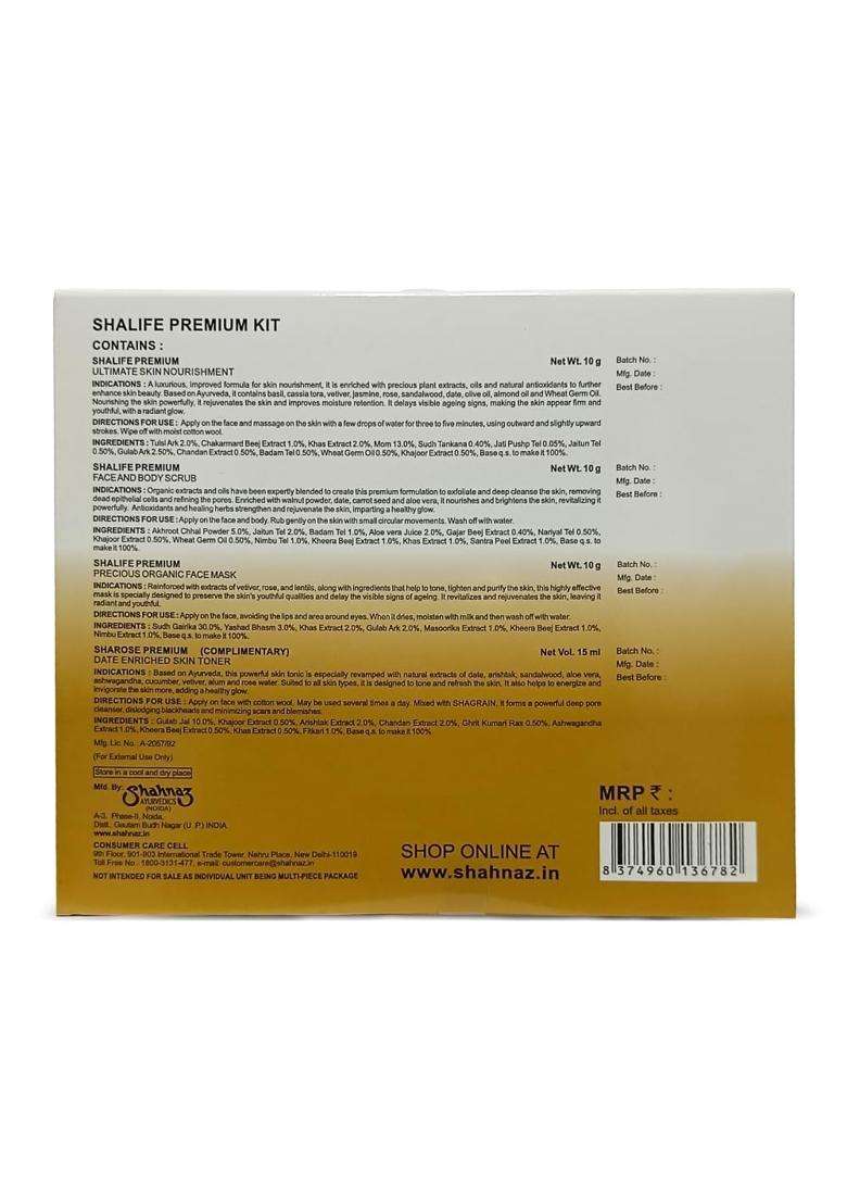 Shahnaz Herbals Shalife Premium Complete Skin Care 45g | Revival Program (Mini Kit) - Indya