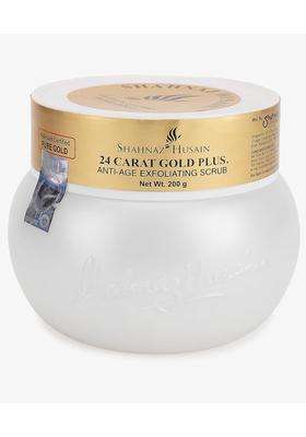 Shahnaz Herbals 24 carat Gold Plus Anti-Age Exfoliating Scrub 200 g