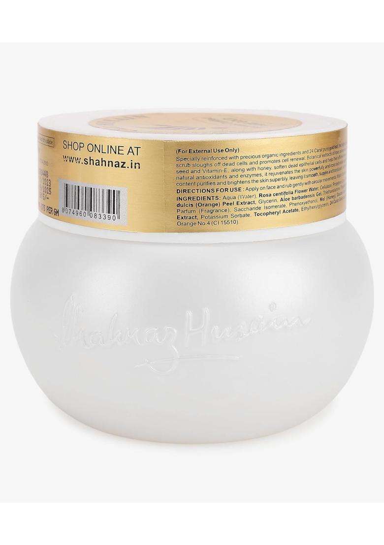 Shahnaz Herbals 24 carat Gold Plus Anti-Age Exfoliating Scrub 200 g - Indya