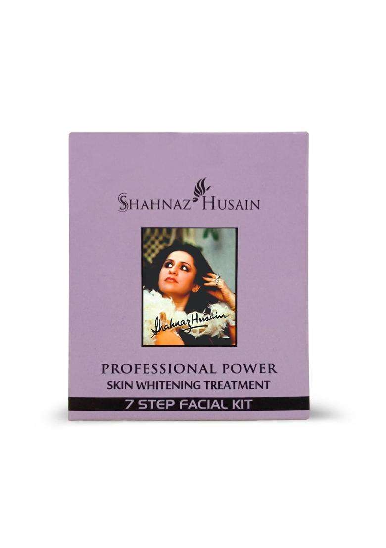 Shahnaz Herbals Professional Power Skin Whitening Treatment (48g+15 ml) | 7 Steps Facial Kit - Indya