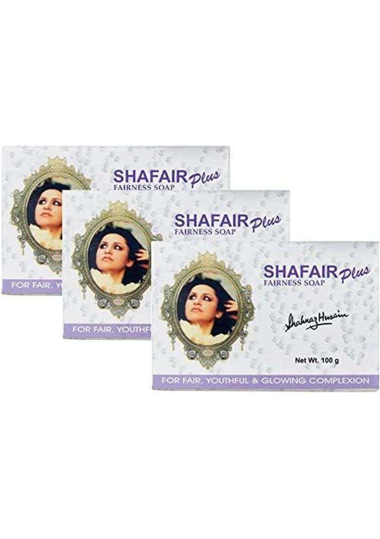 Shahnaz Herbals Shafair Plus Fairness Soap (3 x 100 g) (Pack of 3) - Indya