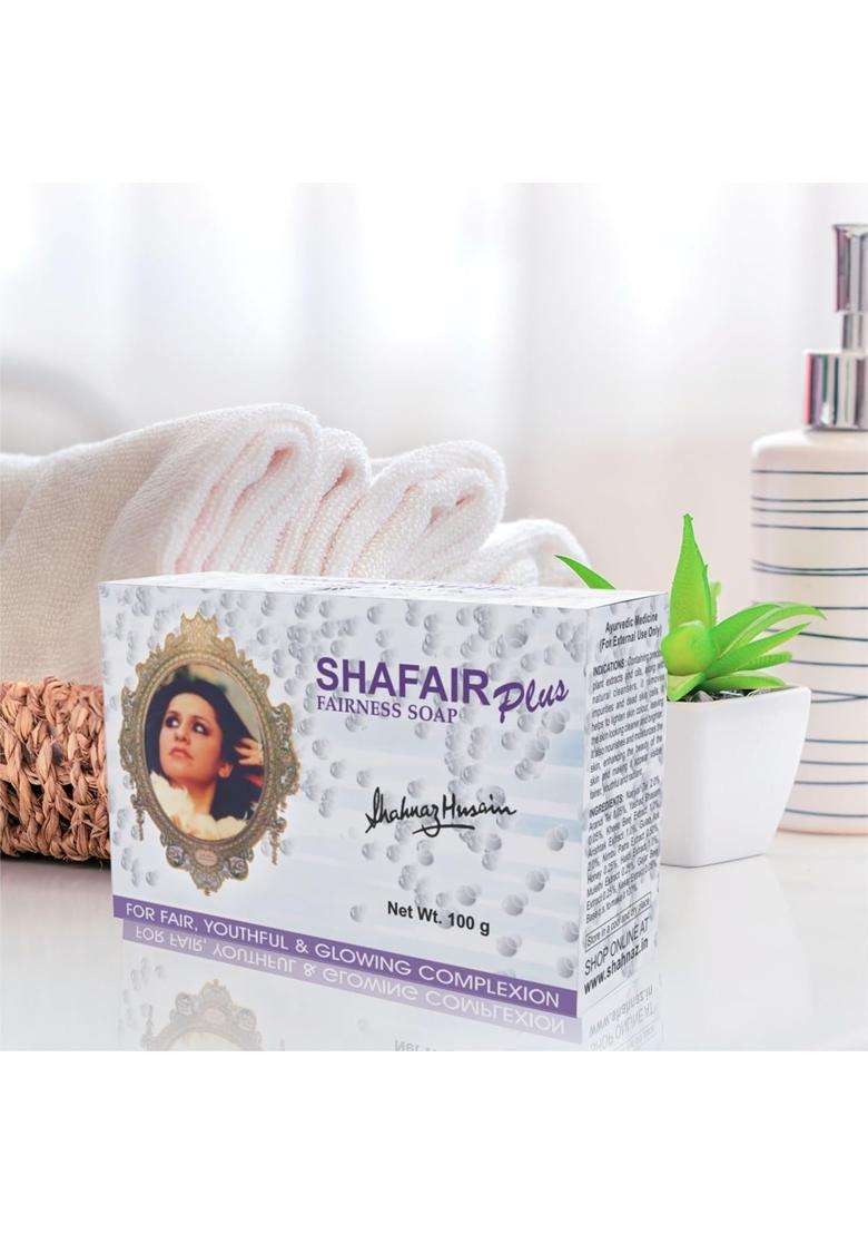 Shahnaz Herbals Shafair Plus Fairness Soap (3 x 100 g) (Pack of 3) - Indya