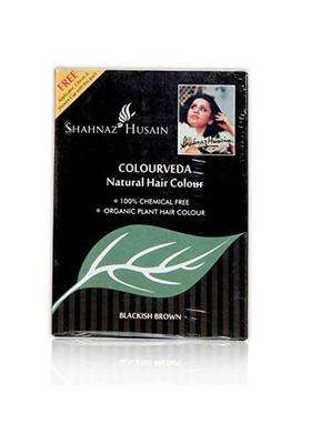 Shahnaz Herbals Colourveda Natural Hair Colour, Blackish Brown/, 100g (Pack of 2)