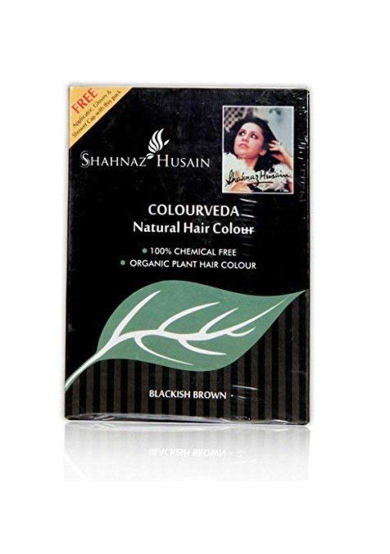 Shahnaz Herbals Colourveda Natural Hair Colour, Blackish Brown/, 100g (Pack of 2) - Indya