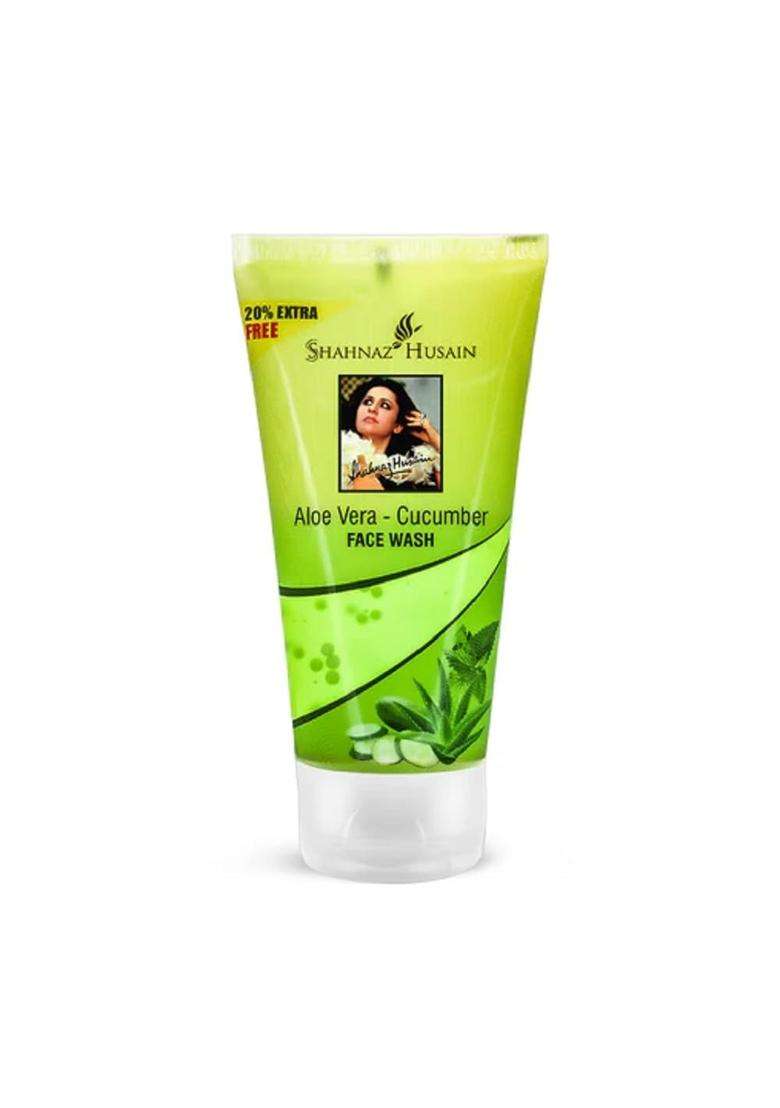 Shahnaz Herbals Aloe Vera-Cucumber Face Wash 60g (Pack of 2) - Indya