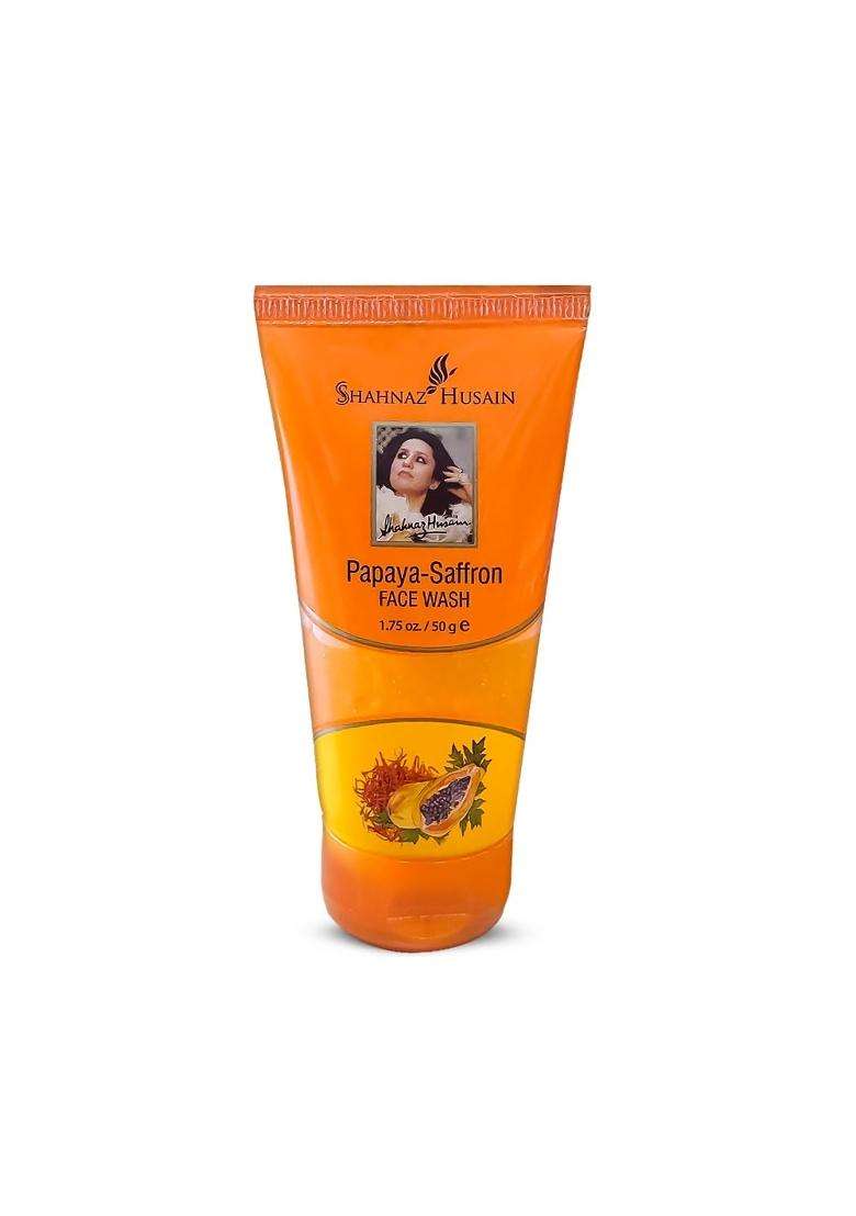 Shahnaz Herbals Papaya-Saffron Face Wash 50g. (Pack of 2) - Indya