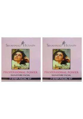 Shahnaz Herbals Professional Power 7 Step Facial Kit for Glowing Skin, Anti-Aging & Deep Cleansing, 48g (Pack of 2)