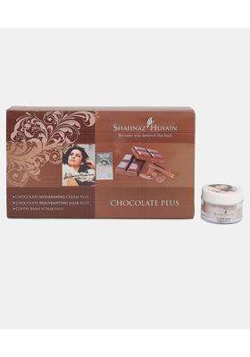 Shahnaz Herbals Chocolate Plus Facial Kit 3x10g | Chocolate Nourishing Cream Plus | Chocolate Rejuvenating Mask Plus | Coffee Bean Scrub Plus
