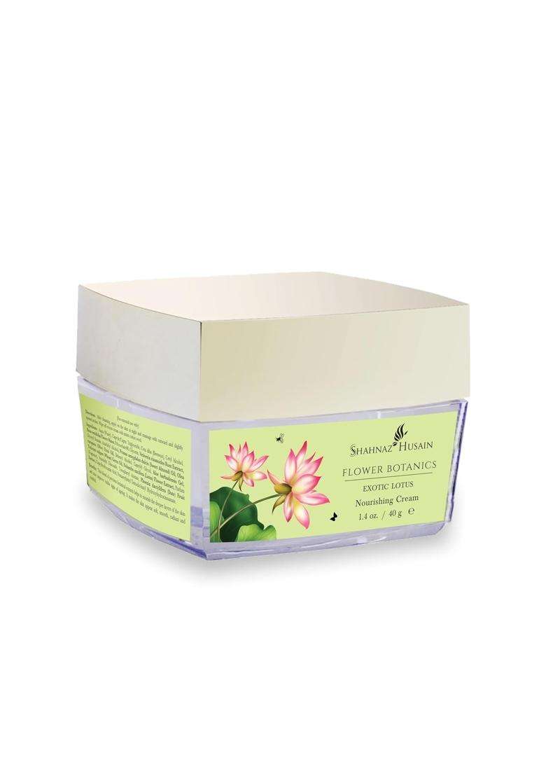 Shahnaz Herbals Flower Botanics Exotic Lotus Nourishing cream (40g) - Indya