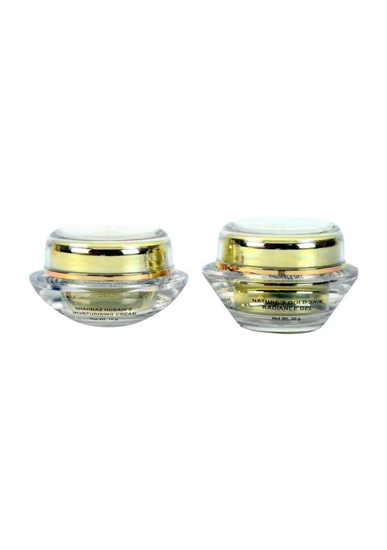 Shahnaz Herbals Vedic Solutions 2-in-1 Anti Ageing Gel 24 Carat Natures Gold, 40g - Indya