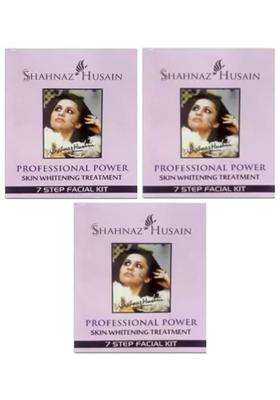 Shahnaz Herbals Shahnaz Professional Power 1 g (Pack of 3) | 7 Step Facial Kit (Skin Whitening Treatment)