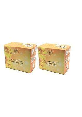 Shahnaz Herbals 5 step anti- tan skin care facial kit for a natural radiant glow, Gold (Pack of 2)