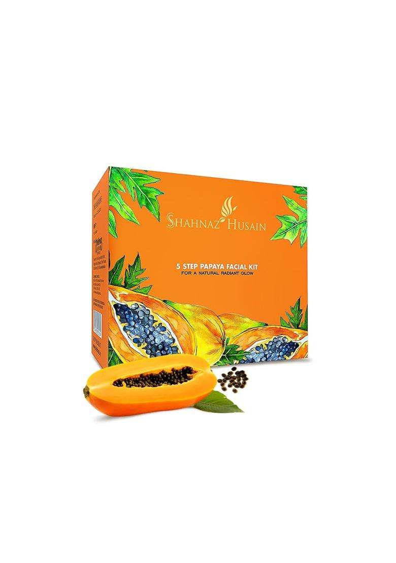 Shahnaz Herbals 5 Step Papaya Facial Kit 50g (Pack of 2) - Indya