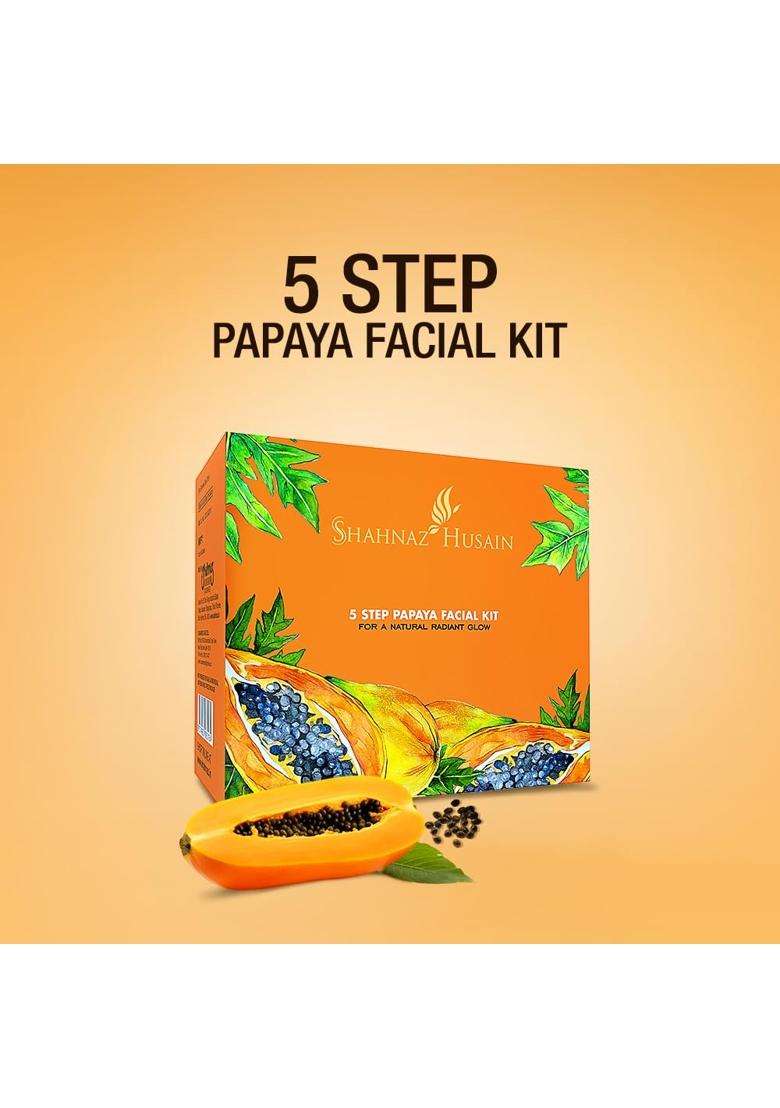 Shahnaz Herbals 5 Step Papaya Facial Kit 50g (Pack of 2) - Indya