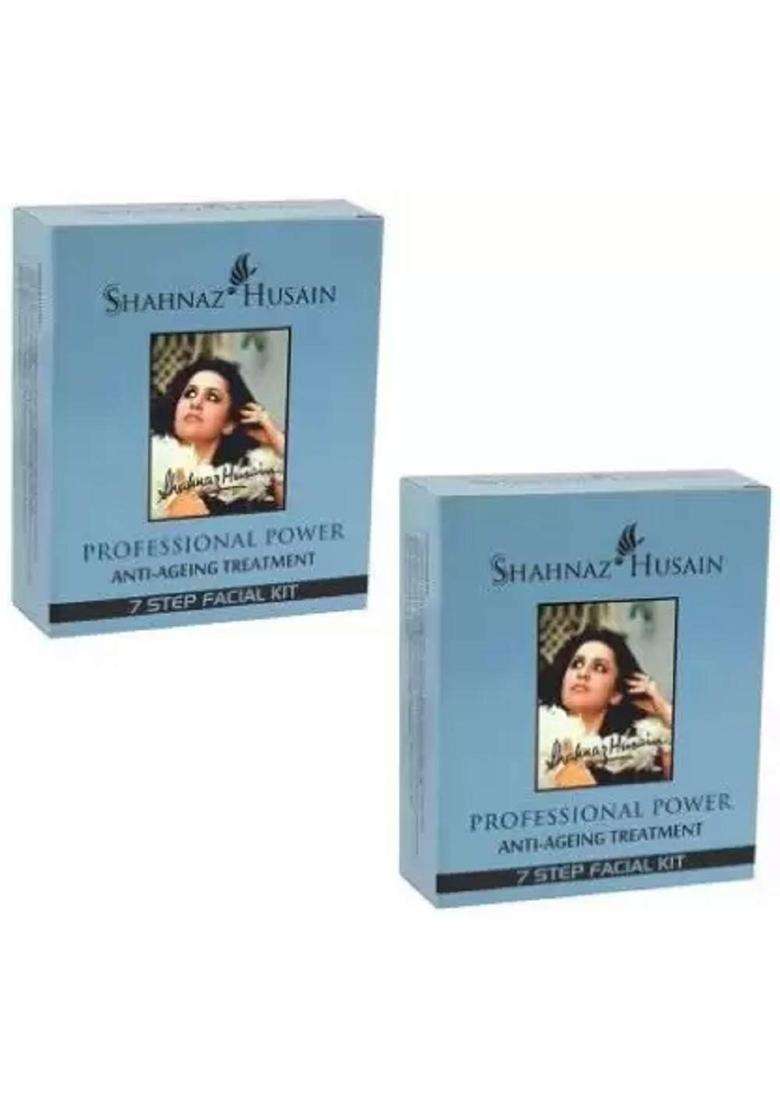 Shahnaz Herbals Professional Power Anti Ageing Treatment Facial Kit, Cream, 63 ml, 2 Count - Indya