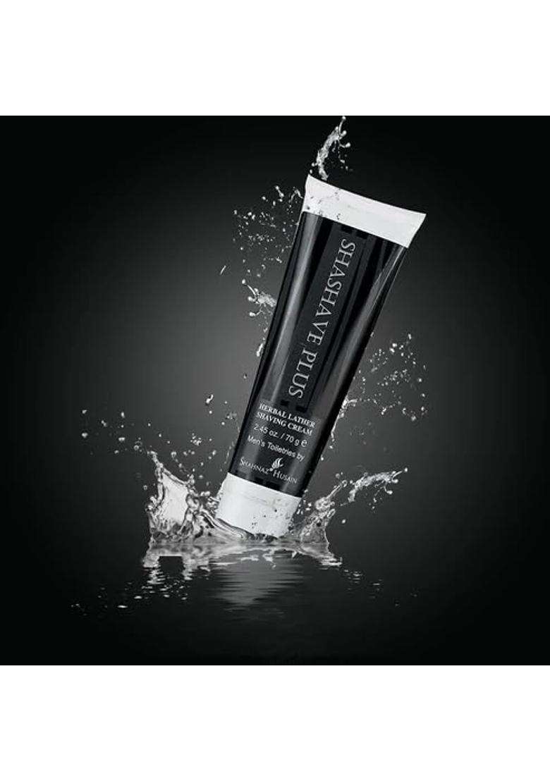 Shahnaz Herbals Shashave Plus 70g | Natural Herbal Care | Herbal Lather Shaving Cream - Indya