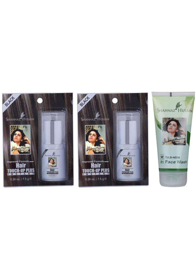 Shahnaz Herbals Hair Touch-Up Plus Black 7.50 g (Pack of 2) - Indya