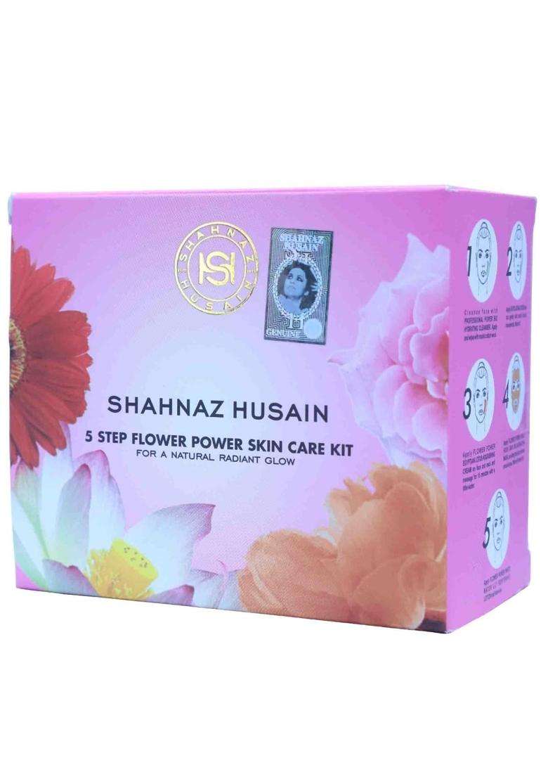 Shahnaz Herbals 5 Step Flower Power Skin Care kit, Pink (Pack of 2) - Indya