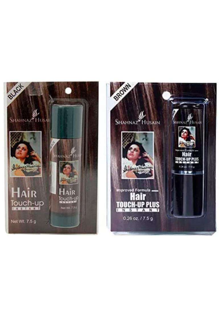 Shahnaz Herbals Hair Touch-Up Plus 7.5 g (Pack of 2) | Black - Indya